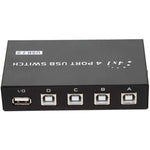 FENGJIE FJ-IA4B-C 4 埠高速 USB 2.0 按鍵切換器分享盒，適用 PC 電腦掃描器印表機，FENGJIE FJ-IA4B-C