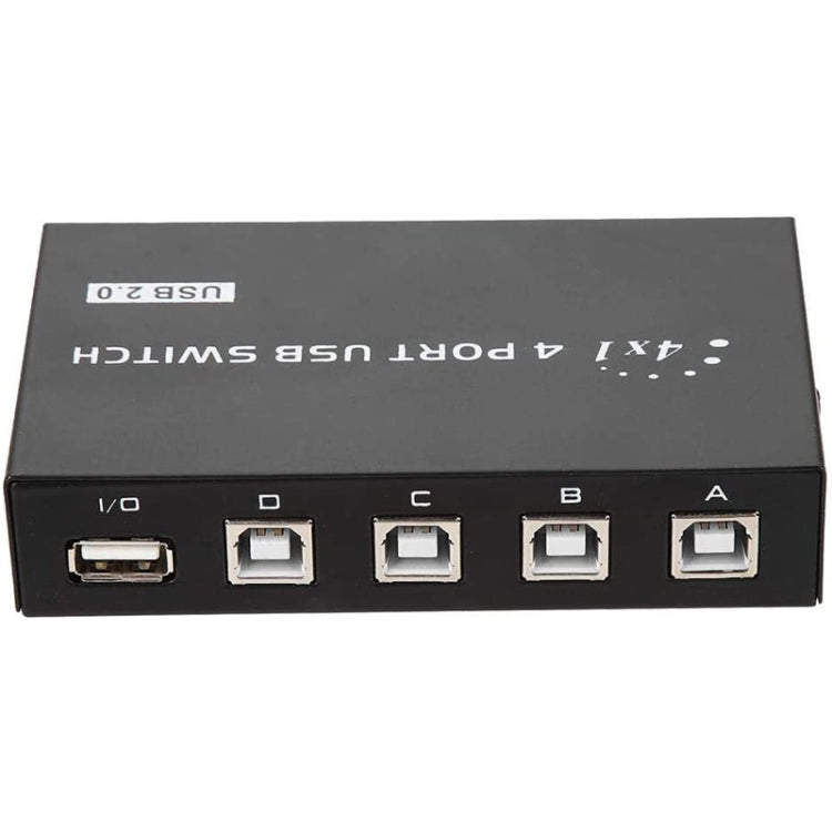 FENGJIE FJ-IA4B-C 4 埠高速 USB 2.0 按鍵切換器分享盒，適用 PC 電腦掃描器印表機，FENGJIE FJ-IA4B-C