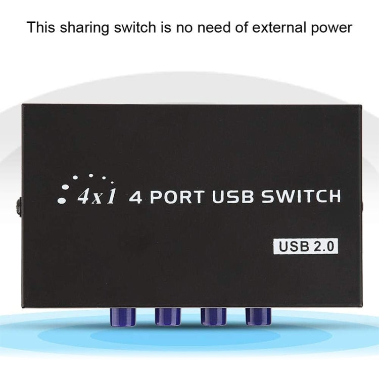 FENGJIE FJ-IA4B-C 4 埠高速 USB 2.0 按鍵切換器分享盒，適用 PC 電腦掃描器印表機，FENGJIE FJ-IA4B-C