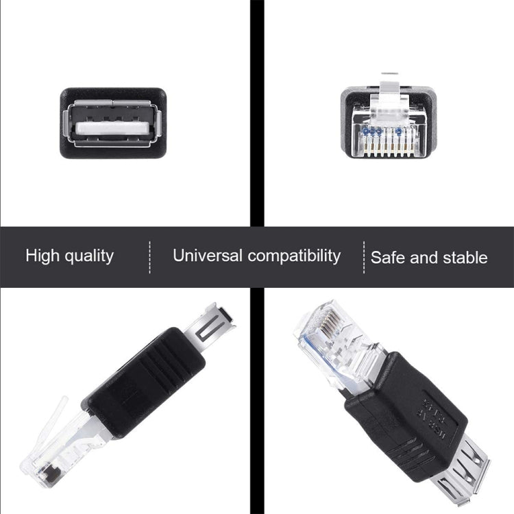 RJ45 公頭轉 USB AF 轉接器