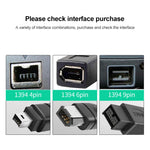 Firewire 800 IEEE1394B 9 針公頭轉 9 針公頭線，長度：1.8m，9 針轉 9 針（1.8m）