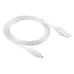 USB 2.0公頭轉Firewire IEEE 1394 4針公頭iLink線，長度：1.2米，USB AM轉4針(1.5米)