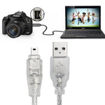 USB 2.0公頭轉Firewire IEEE 1394 4針公頭iLink線，長度：1.2米，USB AM轉4針(1.5米)
