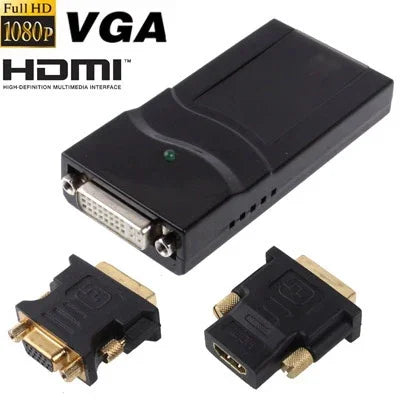 USB 2.0 轉 DVI / VGA / HDMI 顯示轉接器，支援全高清 1080P，最多可擴展至 6 個顯示單元，USB 2.0 解析度：1920*1080