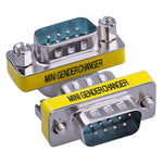 串列RS232 DB9 9針母對母轉接器轉換器，RS232公對公，RS232母對母