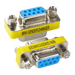 串列RS232 DB9 9針母對母轉接器轉換器，RS232公對公，RS232母對母