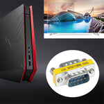 串列RS232 DB9 9針母對母轉接器轉換器，RS232公對公，RS232母對母