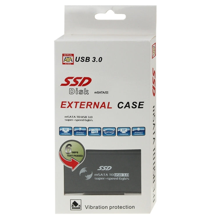 6gb/s mSATA 固態硬碟 SSD 轉 USB 3.0 硬碟盒