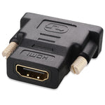 HDMI 19針母頭轉 DVI 24+1針公頭轉接器（鍍金），HDMI 母頭轉 DVI 24+1針公頭