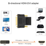 HDMI 19針母頭轉 DVI 24+1針公頭轉接器（鍍金），HDMI 母頭轉 DVI 24+1針公頭