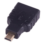 微型 HDMI 公頭轉 HDMI 母頭轉接器（金鍍），微型 HDMI 公頭轉 HDMI 母頭