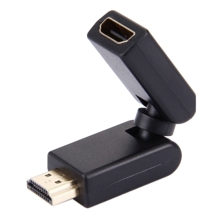 HDMI 19針公對母360度旋轉轉接頭（鍍金）