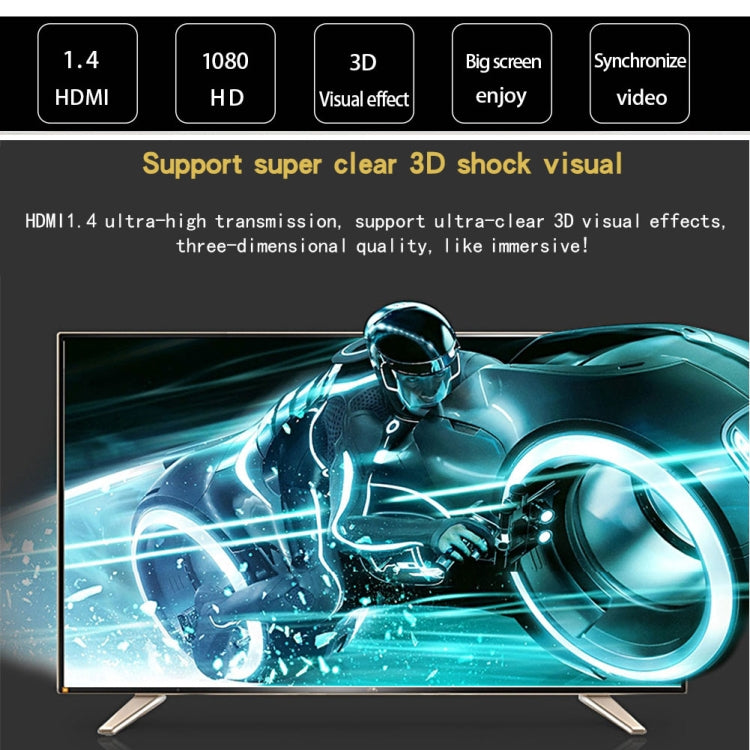 1.8米HDMI對HDMI 19針線，1.4版本，支援3D、乙太網路、高清電視 / Xbox 360 / PS3等（鍍金），長度：1.8米