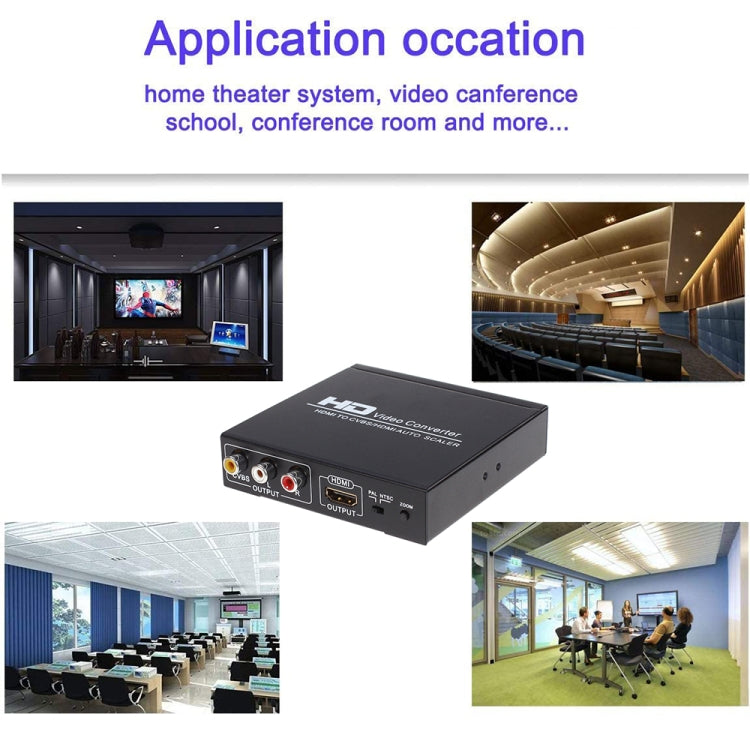 NK-10II HDMI轉HDMI/CVBS/AV縮放盒視頻轉換器，HDMI轉HDMI/CVBS/AV