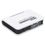 1080P HDMI轉VGA數位轉類比視頻音訊轉換線，適用Xbox 360 PS3 PS4 PC筆電電視盒投影機，HDMI轉VGA（白色）