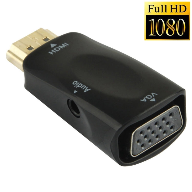全高清 1080P HDMI 轉 VGA 及音頻轉接器，適用於 HDTV / 顯示器 / 投影機，HDMI 公頭轉 VGA + 音頻（黑色），HDMI 公頭轉 VGA + 音頻（白色）