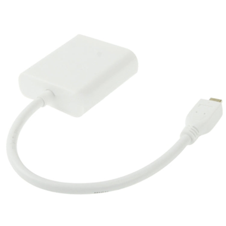22cm Micro HDMI 公頭轉 VGA 母頭視頻轉接線，支援全高清 1080P，Micro HDMI 公頭轉 VGA 母頭