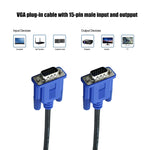 1.5 米高品質 VGA 15 針公頭對 VGA 15 針公頭線，適用 LCD 螢幕/投影機，1.5 米