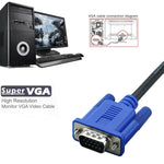 3m 高品質 VGA 15 針公頭轉 VGA 15 針公頭線，適用於 LCD 顯示器 / 投影機，3m
