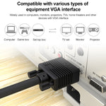 1.5m 普通品質 VGA 15 針公頭轉 VGA 15 針公頭線，適用於 CRT 顯示器，1.5m VGA