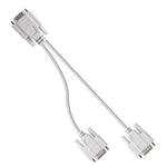 VGA SVGA HDB15 公頭轉 2 母頭分接線，長度：32.5cm，S-PC-0415，S-PC-0415A