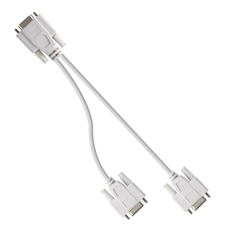 VGA SVGA HDB15 公頭轉 2 母頭分接線，長度：32.5cm，S-PC-0415，S-PC-0415A