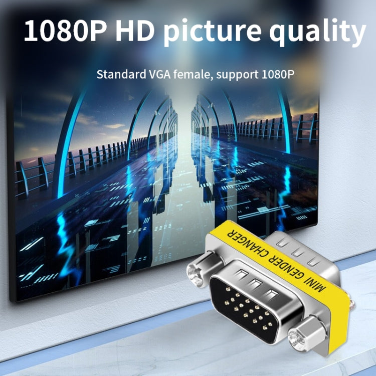VGA 15針公頭轉VGA 15針公頭轉接器，VGA公對公