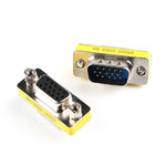 VGA 15針公頭轉VGA 15針母頭轉接器，VGA公對母