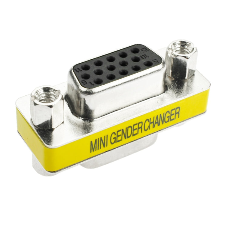 VGA 15針公頭轉VGA 15針母頭轉接器，VGA公對母