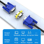 VGA 15針公頭轉VGA 15針母頭轉接器，VGA公對母