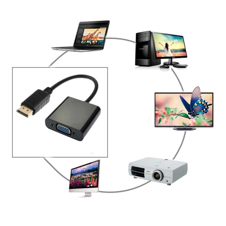 DisplayPort 公轉 VGA 母轉接器
