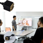 24+1 DVI 公對 2 DVI 母轉接線，長度：30cm，2 個 DVI 24+1 針母頭