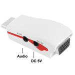 全高清1080P HDMI轉VGA電源及音訊轉接器，S-PC-0470，S-PC-0470B