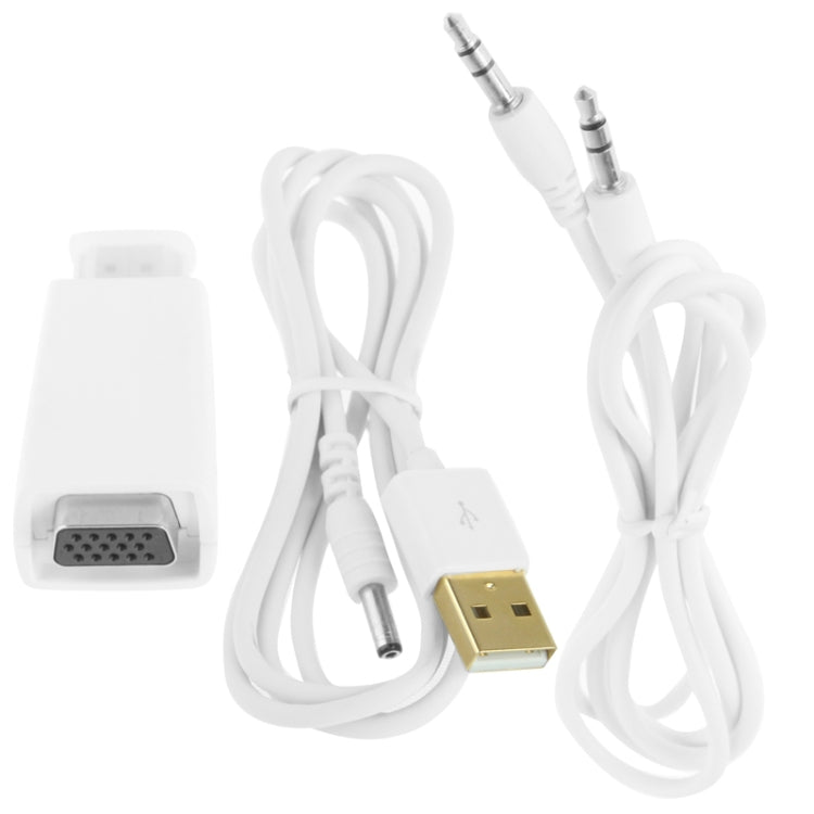 全高清1080P HDMI轉VGA電源及音訊轉接器，S-PC-0470，S-PC-0470B