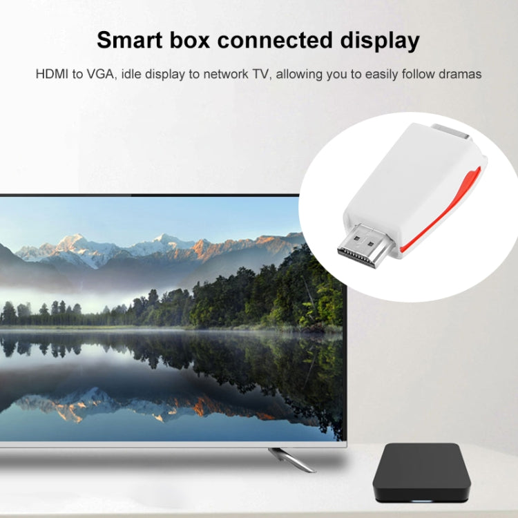 全高清1080P HDMI轉VGA電源及音訊轉接器，S-PC-0470，S-PC-0470B