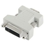 DVI-I 24+5針母頭轉VGA 15針公頭轉換器，DVI 24+5針母頭