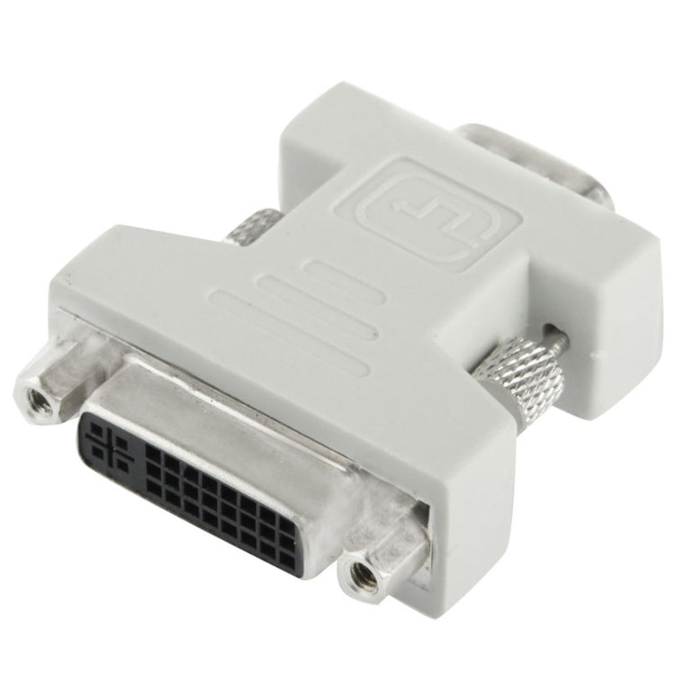 DVI-I 24+5針母頭轉VGA 15針公頭轉換器，DVI 24+5針母頭
