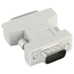 DVI-I 24+5針母頭轉VGA 15針公頭轉換器，DVI 24+5針母頭