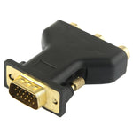 VGA 15針公頭轉3 RCA分量母頭轉接器，VGA