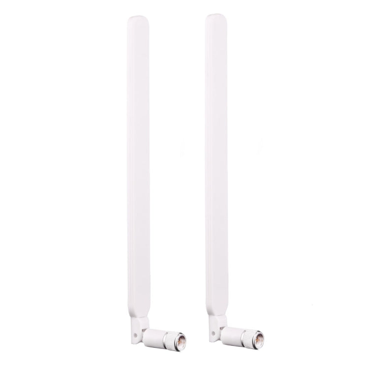 2個B593 5dBi SMA公頭4G LTE路由器天線，B593 5dBi白色天線，B593 5dBi黑色天線