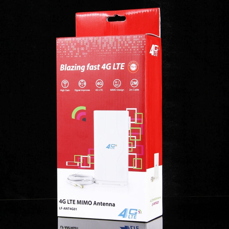 LF-ANT4G01 室內88dBi 4G LTE MIMO天線含2條2米連接線，TS-9接口，TS-9接口