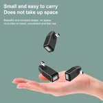 迷你 USB 公頭轉 USB 2.0 AF 轉接器，支援 OTG 功能，90 度左彎，90 度右彎