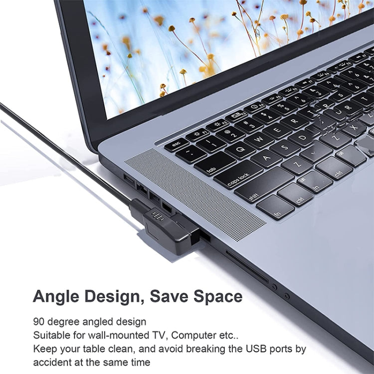 USB 2.0 AM 轉 AF 轉接器，90 度角，支援 OTG 功能，90 度右彎，90 度左彎