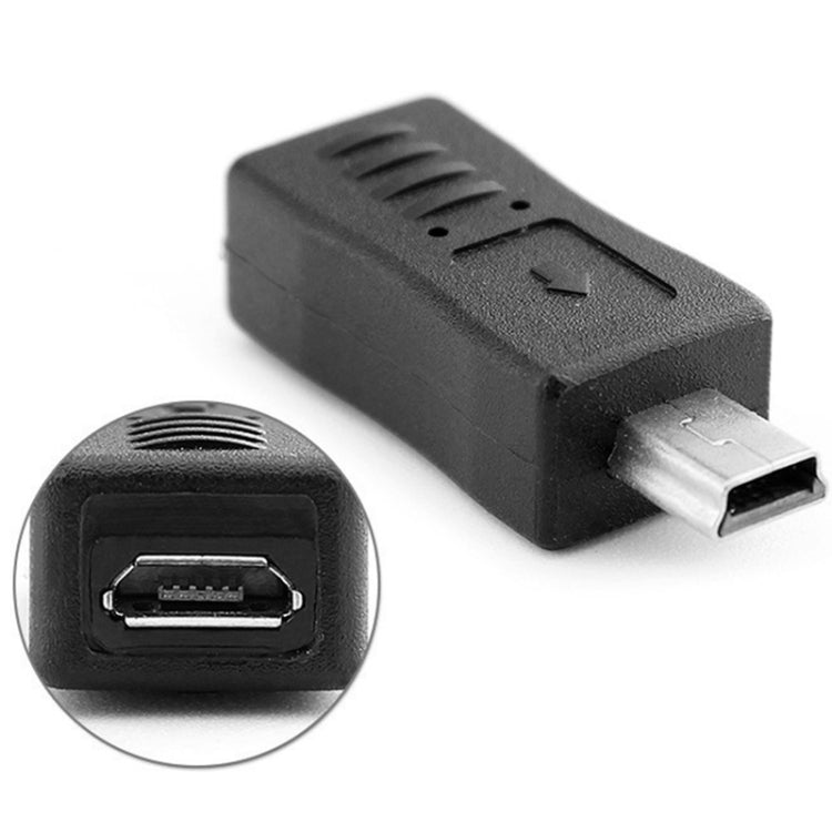 USB 2.0 迷你 USB 轉 Micro USB 母頭轉接器，Micro USB 母頭