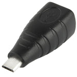 Micro USB公頭轉USB BF轉接器，USB B母頭