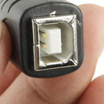 Micro USB公頭轉USB BF轉接器，USB B母頭