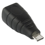 Micro USB公頭轉USB BF轉接器，USB B母頭