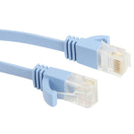 5米超薄扁平乙太網路LAN線，CAT6，長度：5米（寶寶藍）
