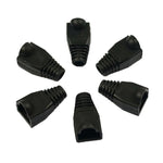 RJ45網路線防護套蓋，黑色（100個一包，價格為100個），100個黑色，100個紅色，100個藍色，100個白色，100個綠色，100個灰色，100個黃色