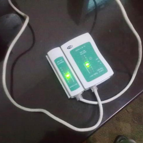 網路線測試器RJ45 RJ11 RJ12 Cat5 UTP LAN網路工具，RJ45/RJ11綠色